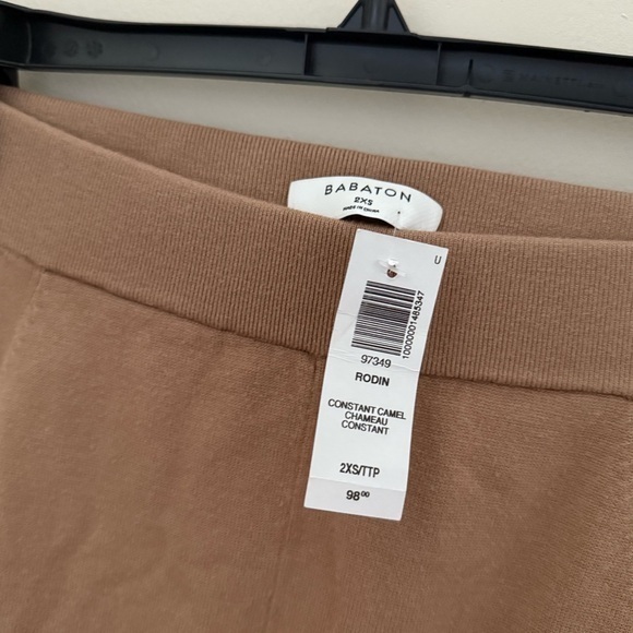 Aritzia Babaton Camel Brown High Waisted Knit Rodin Jogger Sweatpants  Pants - Picture 3 of 14